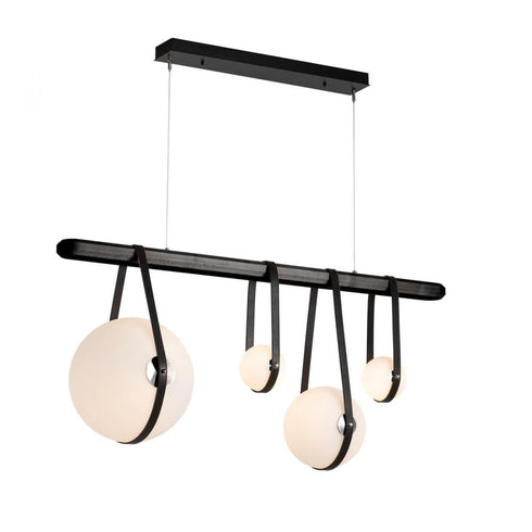 Hubbardton Forge Derby Linear 4 Light LED Pendant Model: 131043-LED-STND-10-27-LB-WB-GG0702