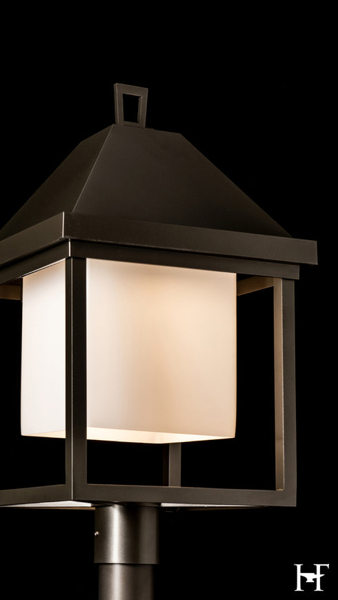 Hubbardton Forge Dorset Dark Sky Friendly Post Light in Coastal Dark Smoke Finish Model: 345203-SKT-77-GG0833