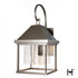 Hubbardton Forge Dorset Large Dark Sky Friendly Outdoor Sconce in Coastal Dark Smoke Finish Model: 305203-SKT-77-II0833