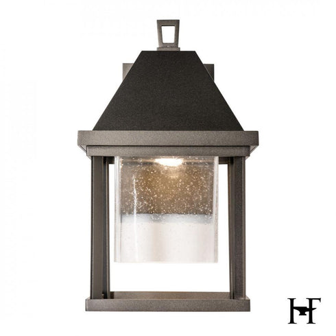 Hubbardton Forge Dorset Small Dark Sky Friendly Outdoor Sconce in Coastal Oil Rubbed Bronze Finish Model: 305201-SKT-14-II0831