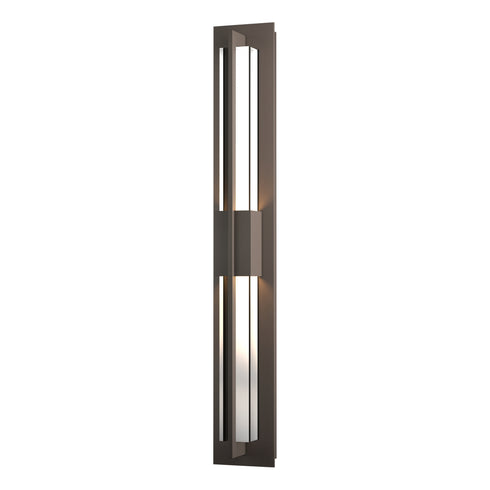 Hubbardton Forge Double Axis Large LED Outdoor Sconce in Coastal Oil Rubbed Bronze Finish Model: 306425-LED-14-ZM0333