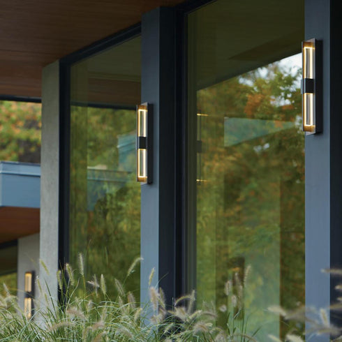 Hubbardton Forge Double Axis Small LED Outdoor Sconce Model: 306415-LED-73-ZM0331