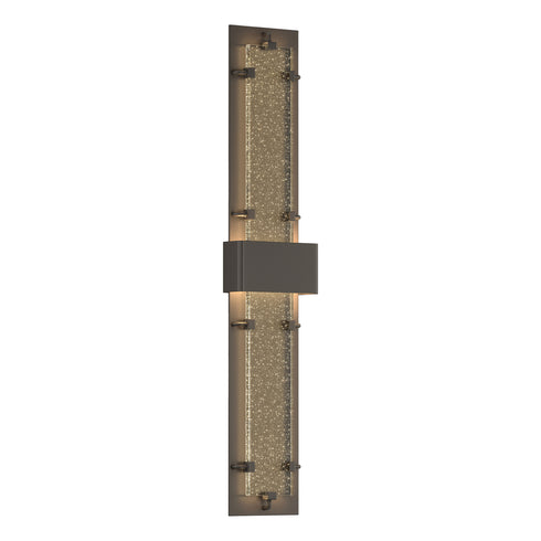 Hubbardton Forge Double Large Ursa LED Outdoor Sconce in Coastal Oil Rubbed Bronze Finish Model: 302507-LED-14-II0397