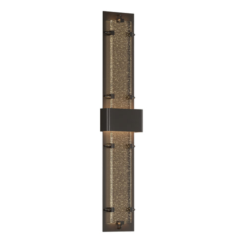 Hubbardton Forge Double Large Ursa LED Outdoor Sconce in Coastal Oil Rubbed Bronze Finish Model: 302507-LED-14-II0397