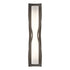 Hubbardton Forge Dune Large Sconce in Bronze Finish Model: 204795-SKT-05-GG0347