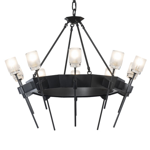 Hubbardton Forge Echo 10 Light Circular Chandelier Model: 101525-SKT-02-YC0369