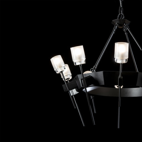Hubbardton Forge Echo 10 Light Circular Chandelier Model: 101525-SKT-02-YC0369