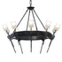 Hubbardton Forge Echo 10 Light Circular Chandelier Model: 101525-SKT-14-YC0369