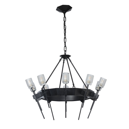 Hubbardton Forge Echo 10 Light Circular Chandelier Model: 101525-SKT-14-YC0369
