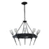 Hubbardton Forge Echo 10 Light Circular Chandelier Model: 101525-SKT-14-YC0369