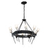 Hubbardton Forge Echo 10 Light Circular Chandelier Model: 101525-SKT-14-YC0369