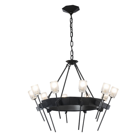 Hubbardton Forge Echo 10 Light Circular Chandelier Model: 101525-SKT-14-YC0369