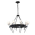 Hubbardton Forge Echo 10 Light Circular Chandelier Model: 101525-SKT-14-YC0369