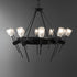 Hubbardton Forge Echo 10 Light Circular Chandelier Model: 101525-SKT-14-YC0369