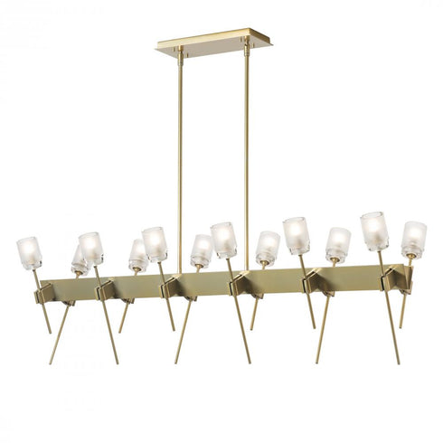 Hubbardton Forge Echo 12 Light Linear Pendant Model: 131525-SKT-MULT-89-YC0369