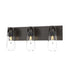 Hubbardton Forge Eos 3 Light Bath Sconce in Black Finish Model: 201332-SKT-10-ZM0718