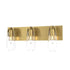 Hubbardton Forge Eos 3 Light Bath Sconce in Black Finish Model: 201332-SKT-10-ZM0718