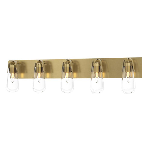 Hubbardton Forge Eos 5 Light Bath Sconce in Black Finish Model: 201333-SKT-10-ZM0718