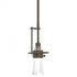 Hubbardton Forge Erlenmeyer Small Mini Pendant in Bronze Finish Model: 187100-SKT-MULT-05-ZM0343
