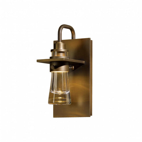 Hubbardton Forge Erlenmeyer Small Outdoor Sconce in Coastal Oil Rubbed Bronze Finish Model: 307710-SKT-14-ZM0343