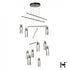 Hubbardton Forge Exos 10 Light Mobile Pendant ink Finish Model: 131154-SKT-STND-89-ZM0065