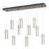 Hubbardton Forge Exos 10 Light Rectangular Pendant Model: 131204-SKT-STND-85-ZM0065