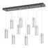 Hubbardton Forge Exos 10 Light Rectangular Pendant Model: 131204-SKT-STND-85-ZM0065