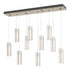 Hubbardton Forge Exos 10 Light Rectangular Pendant Model: 131204-SKT-STND-85-ZM0065
