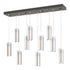 Hubbardton Forge Exos 10 Light Rectangular Pendant Model: 131204-SKT-STND-85-ZM0065