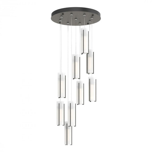 Hubbardton Forge Exos 9 Light Round Pendant Model: 131104-SKT-STND-14-GG0065