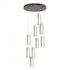 Hubbardton Forge Exos 9 Light Round Pendant Model: 131104-SKT-STND-14-GG0065