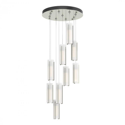 Hubbardton Forge Exos 9 Light Round Pendant Model: 131104-SKT-STND-14-GG0065