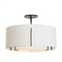 Hubbardton Forge Exos Double Shade Semi Flush Model: 126503-SKT-14-SF1590-SE2290