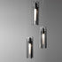Hubbardton Forge Exos Glass 5 Light Pendant Model: 131124-SKT-LONG-20-ZM0065
