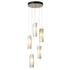 Hubbardton Forge Exos Glass 5 Light Pendant Model: 131124-SKT-STND-85-GG0065