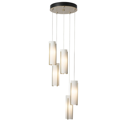 Hubbardton Forge Exos Glass 5 Light Pendant Model: 131124-SKT-STND-85-GG0065