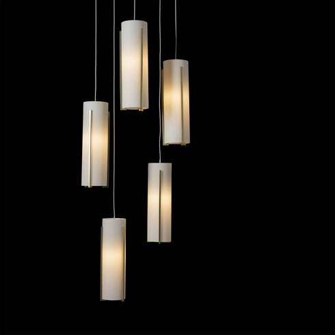 Hubbardton Forge Exos Glass 5 Light Pendant Model: 131124-SKT-STND-85-GG0065