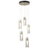 Hubbardton Forge Exos Glass 5 Light Pendant Model: 131124-SKT-STND-85-GG0065