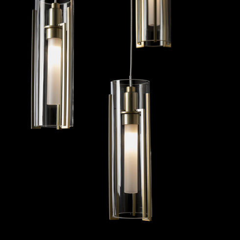 Hubbardton Forge Exos Glass 5 Light Pendant Model: 131124-SKT-STND-85-GG0065