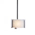 Hubbardton Forge Exos Glass Exos Delta Mini Pendant in Bronze Finish Model: 188100-SKT-MULT-05-AA0156
