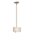 Hubbardton Forge Exos Glass Exos Delta Mini Pendant in Bronze Finish Model: 188100-SKT-MULT-05-AA0156
