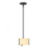 Hubbardton Forge Exos Glass Exos Delta Mini Pendant in Bronze Finish Model: 188100-SKT-MULT-05-AA0156