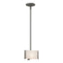 Hubbardton Forge Exos Glass Exos Delta Mini Pendant in Bronze Finish Model: 188100-SKT-MULT-05-AA0156