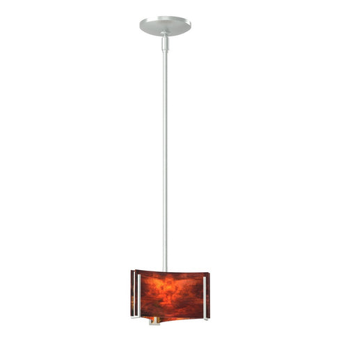 Hubbardton Forge Exos Glass Exos Delta Mini Pendant in Bronze Finish Model: 188100-SKT-MULT-05-AA0156