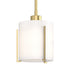 Hubbardton Forge Exos Glass Exos Small Mini Pendant in Bronze Finish Model: 187650-SKT-MULT-05-GG0140