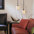 Hubbardton Forge Exos Glass Exos Small Mini Pendant in Bronze Finish Model: 187650-SKT-MULT-05-GG0140
