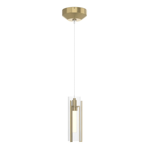 Hubbardton Forge Exos Glass Low Voltage Mini Pendant in Bronze Finish Model: 161180-SKT-STND-05-GG0065