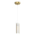 Hubbardton Forge Exos Glass Low Voltage Mini Pendant in Bronze Finish Model: 161180-SKT-STND-05-GG0065