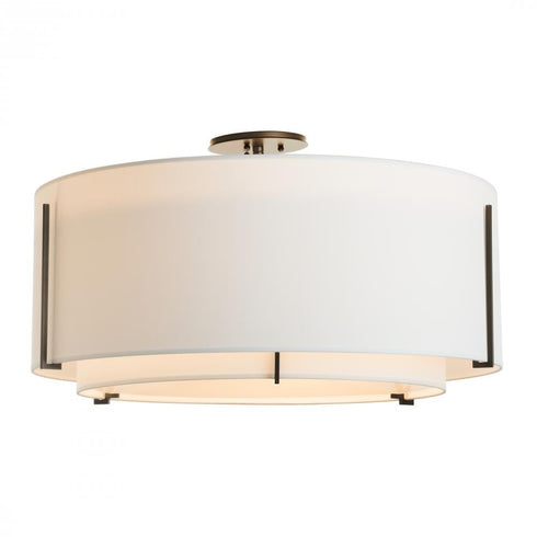 Hubbardton Forge Exos Large Double Shade Semi Flush Model: 126505-SKT-14-SF2290-SF2899