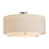 Hubbardton Forge Exos Large Double Shade Semi Flush Model: 126505-SKT-85-SF2290-SA2899